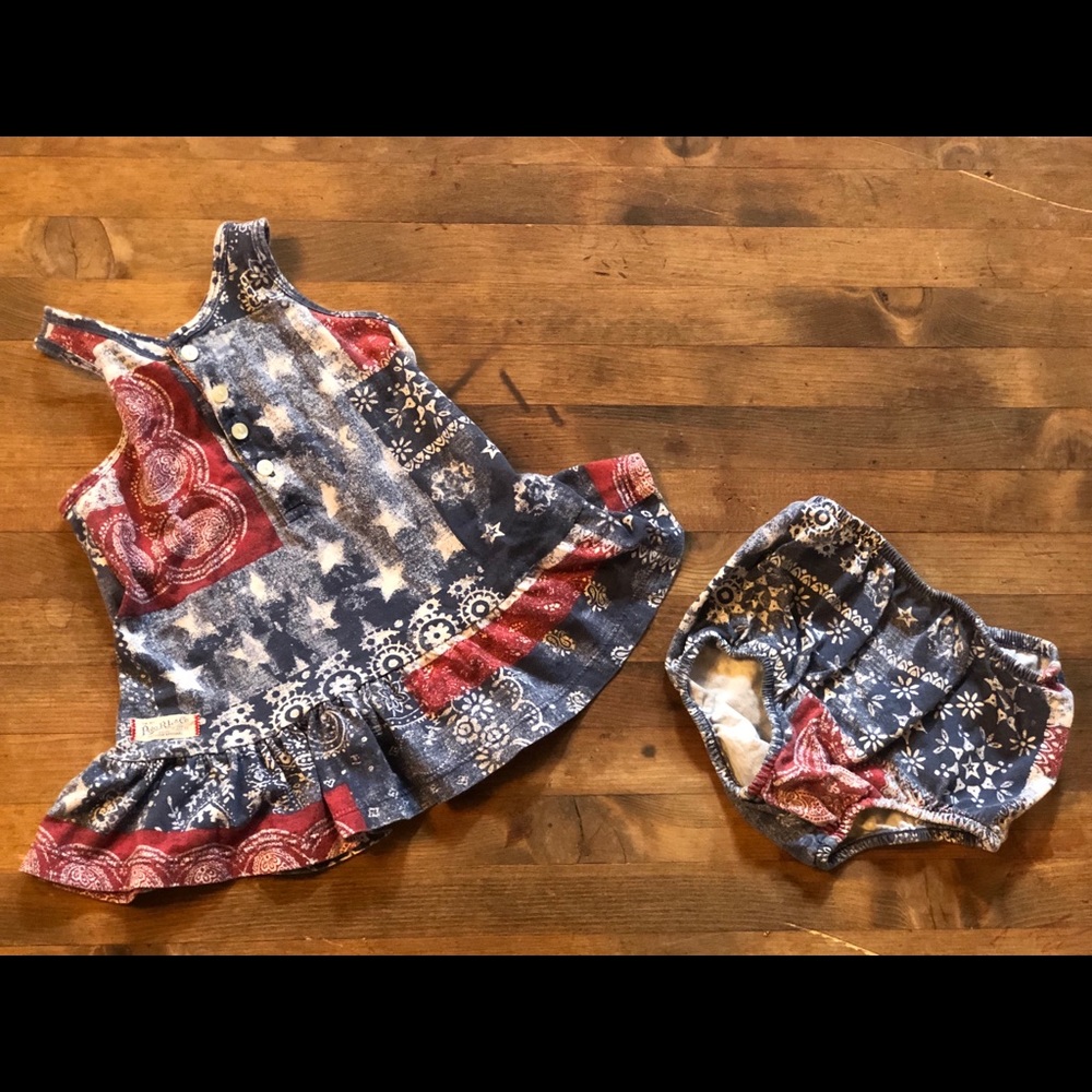 Adorable CALVIN KLEIN patriotic outfit